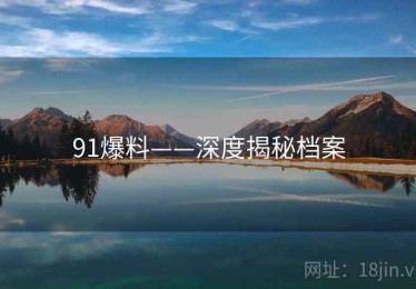 91爆料——深度揭秘档案