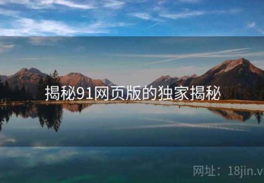 揭秘91网页版的独家揭秘
