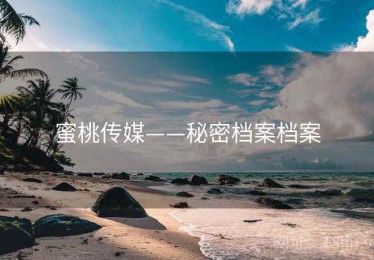 蜜桃传媒——秘密档案档案
