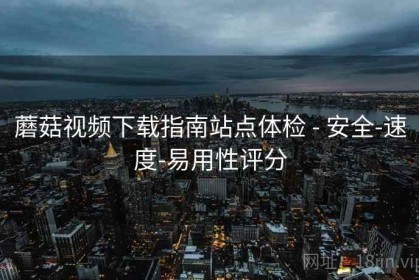 蘑菇视频下载指南站点体检 - 安全-速度-易用性评分